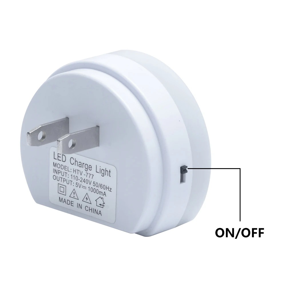  LED Night Light with Dual USB Port Light Sensor Control Lighting Plug-in Wall Charger Lamp EU US Pl - 32962426977