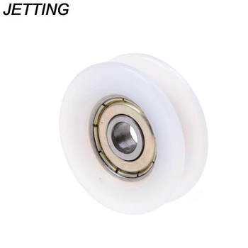 

JETTING 1PCS 6*30*10mm U Groove Nylon Flexible Ball Bearings Wheels Roller U Groove Pulley Rail Ball Bearing