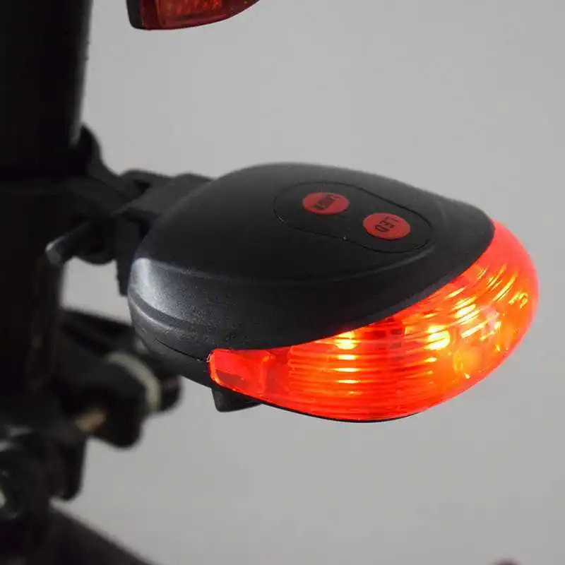 Perfect WasaFire Bicycle LED Taillight Safety Warning Light 5 LED+2 Laser Night Mountain Bike Rear Light Tail Light Lamp Bycicle Light 24