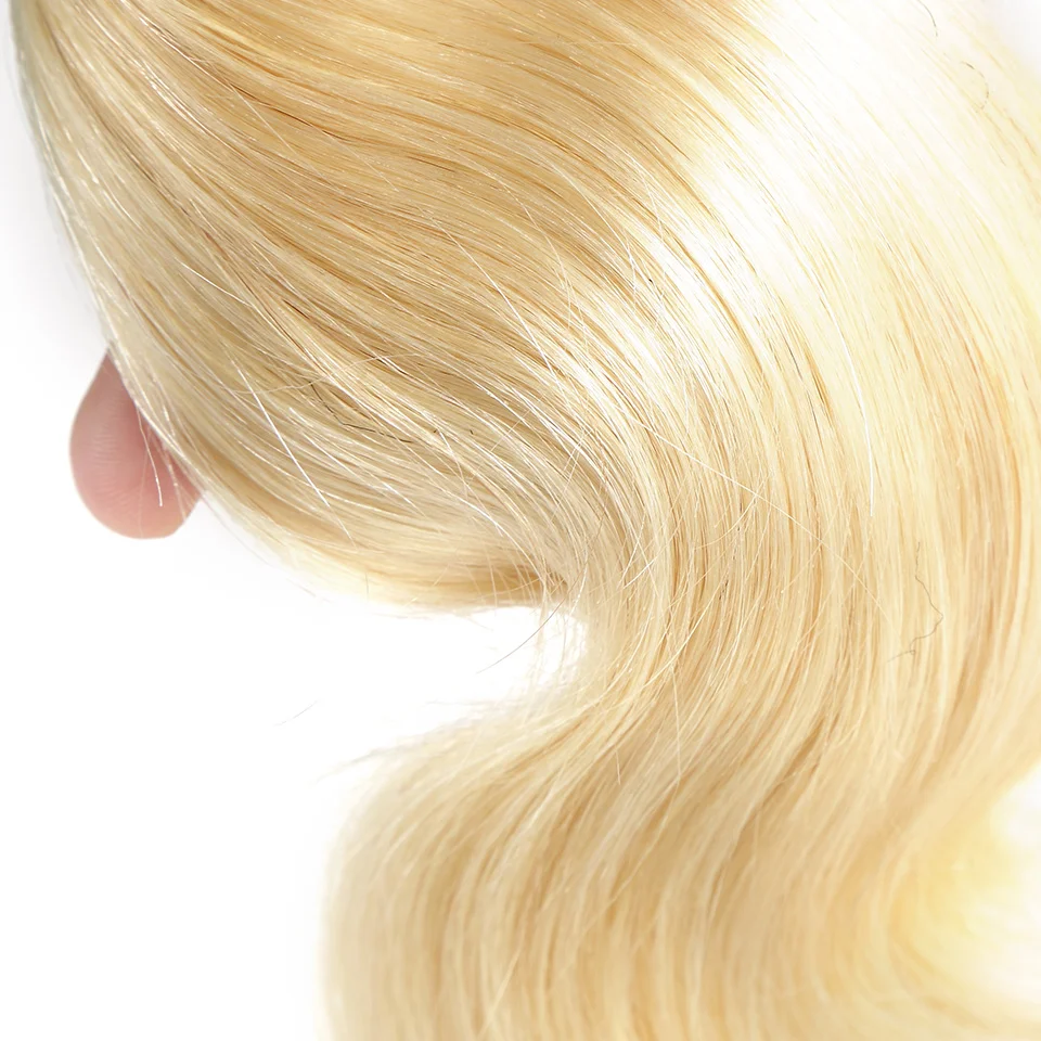 Оплетка ILARIA волосы бразильские 613 блонд человеческие волосы пучок s волна тела 100% человеческие волосы ткет уток полный толстый пучок