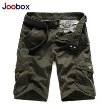 Летние однотонные Для мужчин s шорты хлопок в стиле милитари Для мужчин шорты-карго молния Fly по колено Рубашки домашние несколькими карманами Дизайн для мужчин