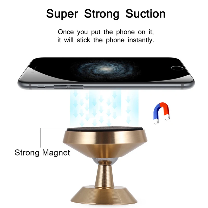 Super Magnet Mini Magnetic Holder for Mobile Phone on Car Phone Stand Car Phone Holder Universal Car Dashboard Holder
