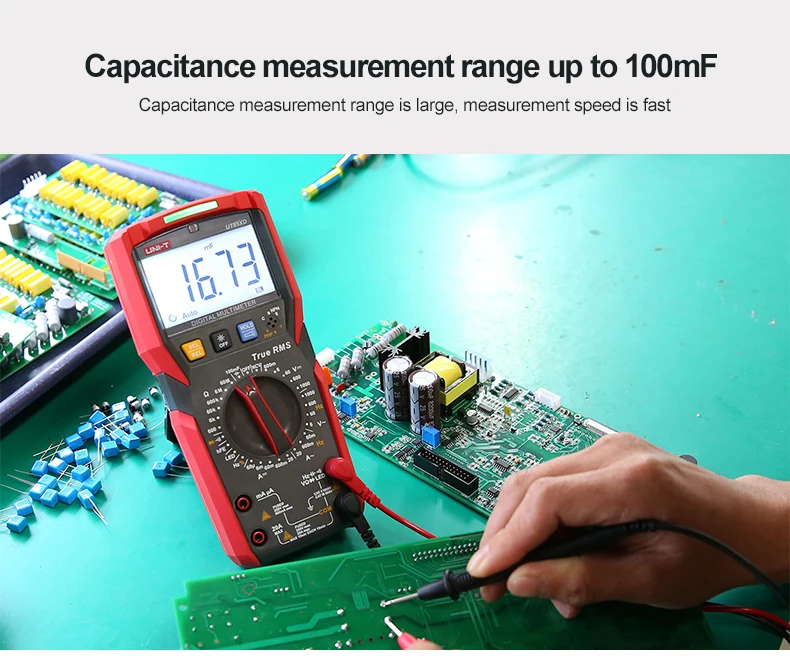 UNI-T UT89XD UT89X True RMS мультиметр Цифровой Профессиональный электрический тестер NCV диод температура Триод измеритель емкости