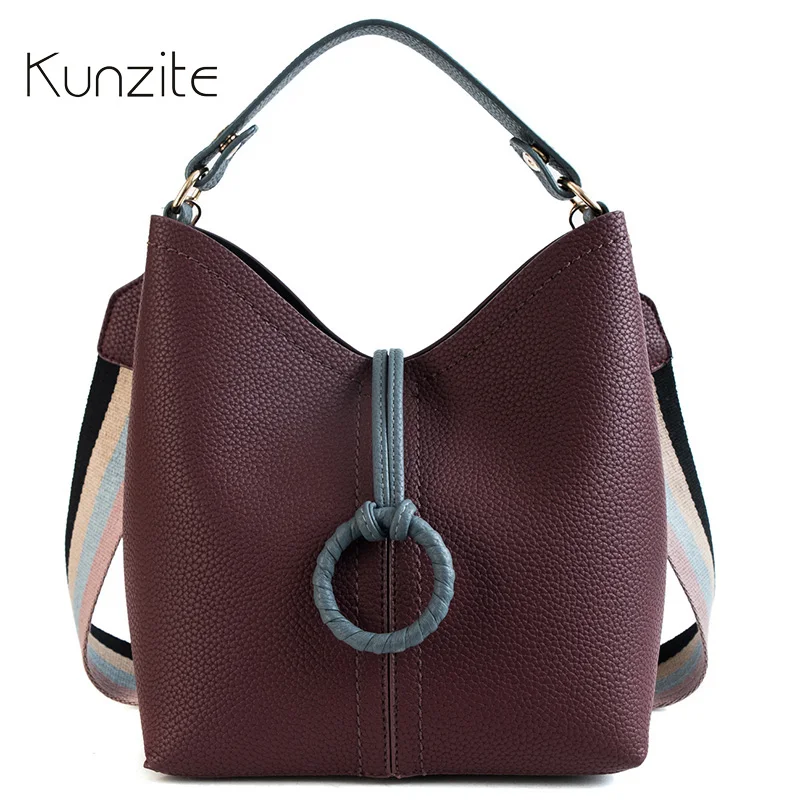 

KUNZITE Pattern Soft PU Leather Women Handbag Two Pieces Female Shoulder Bag Girls Messenger bag Casual Women Bag Bolsa Feminina
