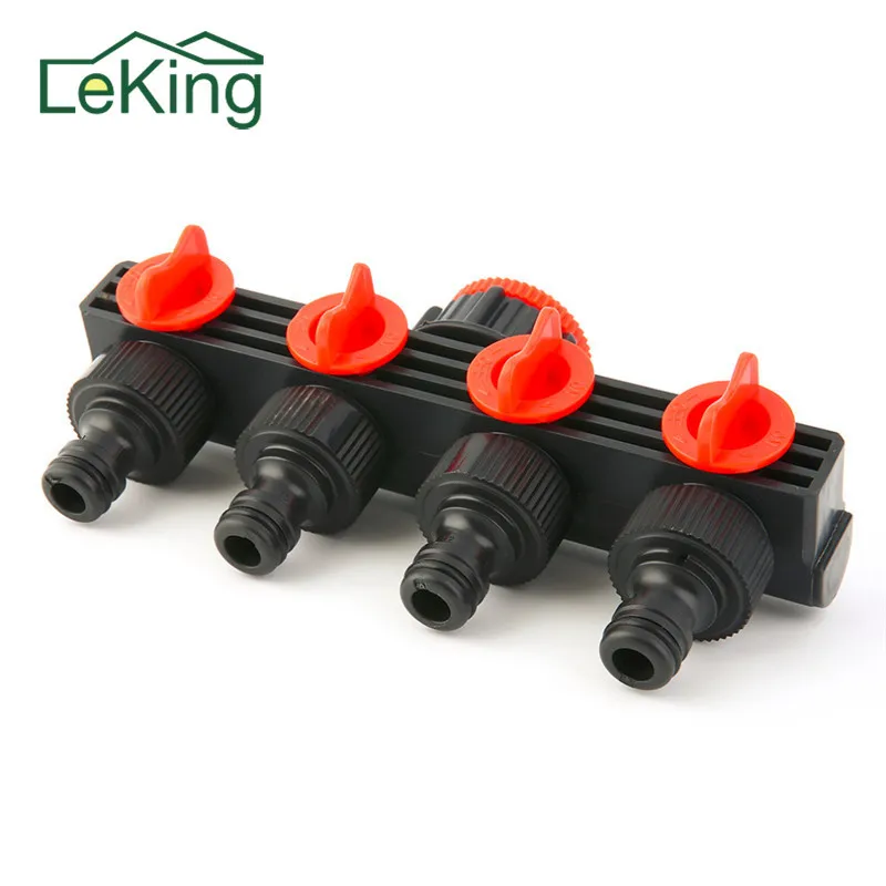 881 44 De Réductionquatre Moyen Collecteur Splitter Pistolet à Eau Douche Deau Tuyau Deau Du Robinet Buse Accessoire Pour Automatique De