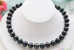 Песня voge gem nanJ0806 черный круглый пресной воды жемчужное ожерелье