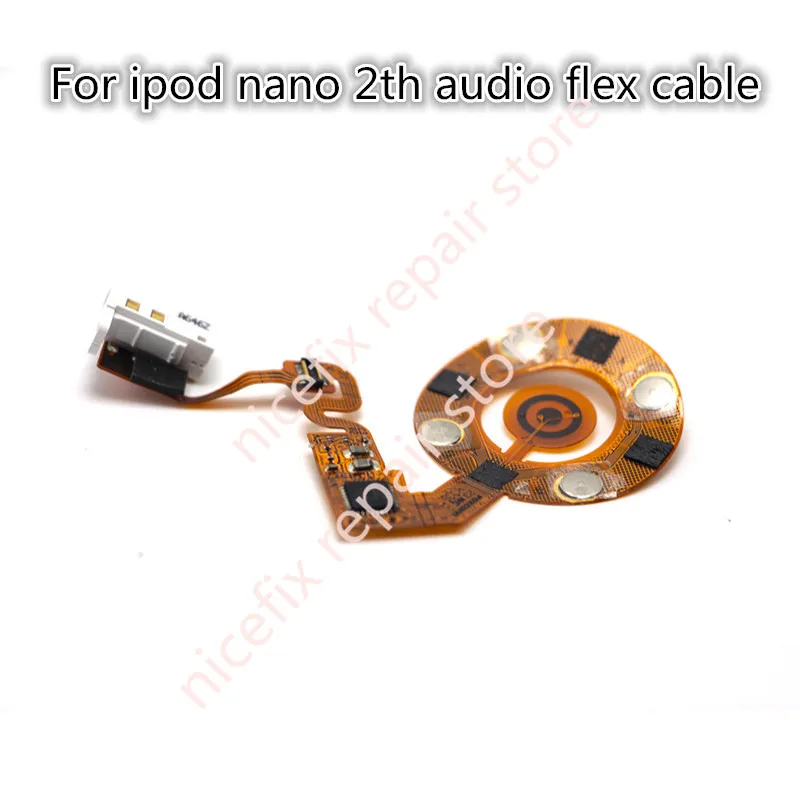 Новый Белый для ipod nano 2 го аудио гибкий кабель Запасные детали Бесплатная