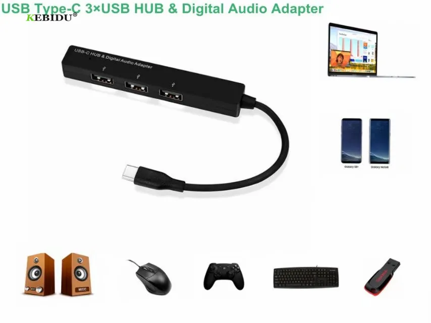 USB C к Ethernet адаптер с Type 2 0 концентратор 3 порта цифровой аудио для Windows XP 7/8 и Linux XXM