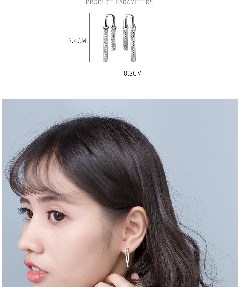 Women Earrings Silver 925 Cubic Zirconia Geometric Statement Earrings Orecchini For Wedding Party Jewelry Pendientes Feminino (3)