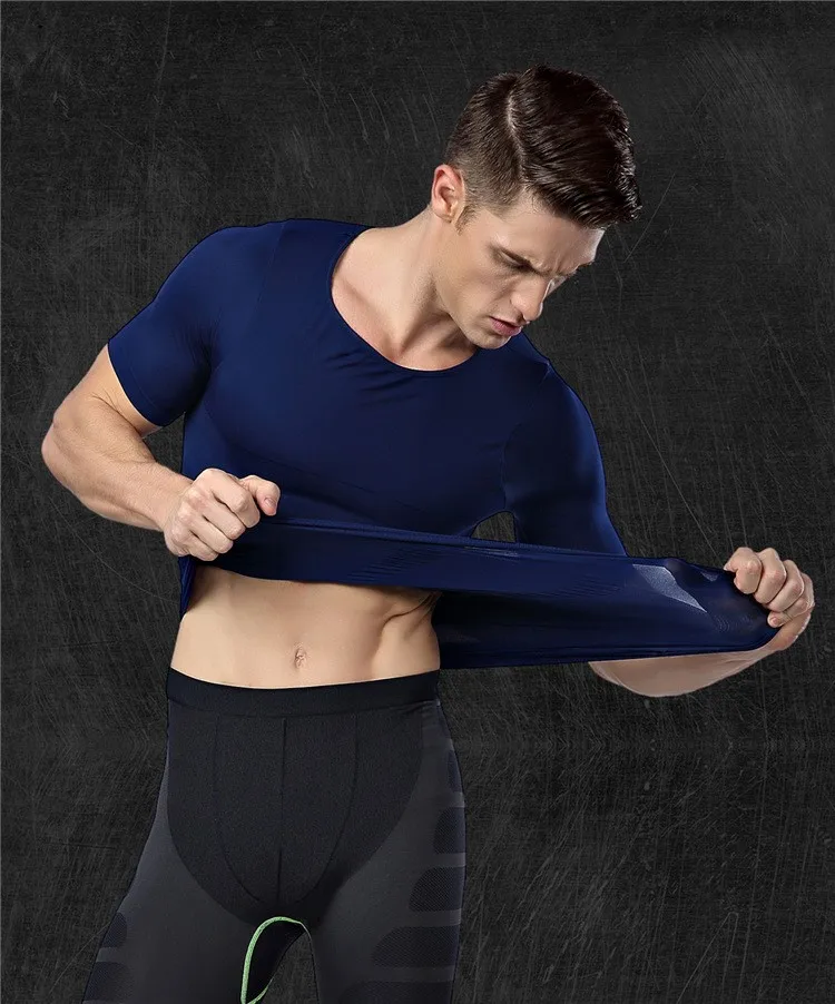 High Elastic|clothes running|t-shirt 