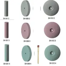 5 шт. стоматологическая силиконовая резина полировальные колеса полировщик SH белый/дисковое колесо