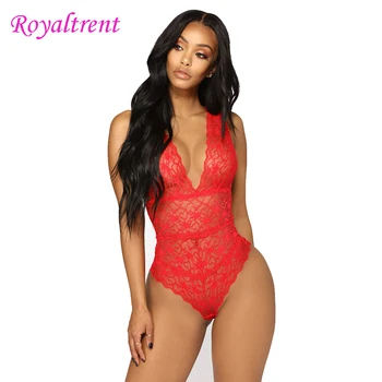 

Women Sleepwear Sexy Lingerie Hot Erotic Lace Women Mesh Babydolls ChemisOne Piece Bodysuit Nightwear Hot Sexy Romper S/M/L/XL
