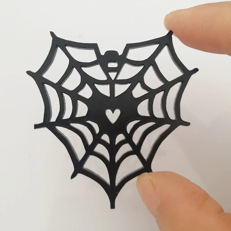 

Custom Acrylic Cobweb Spider Web Heart Shape Hanging Room Decorations Halloween Party DIY Crafts