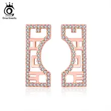 ORSA JEWELS серьги гвоздики для женщин оригинальная выдолбленная Великая стена модель симметричный дизайн женские Уникальные оптовые ювелирные изделия OE206