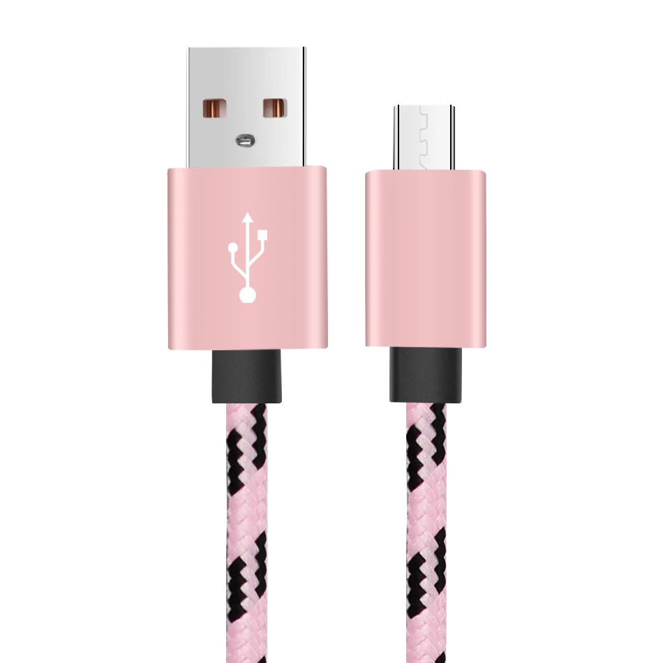 1 м/2 м/3 м Плетеный Micro USB быстрой зарядки Тип Кабеля C шнура синхронизации сотовый телефон аксессуар Связки зарядный кабель 100 шт./лот