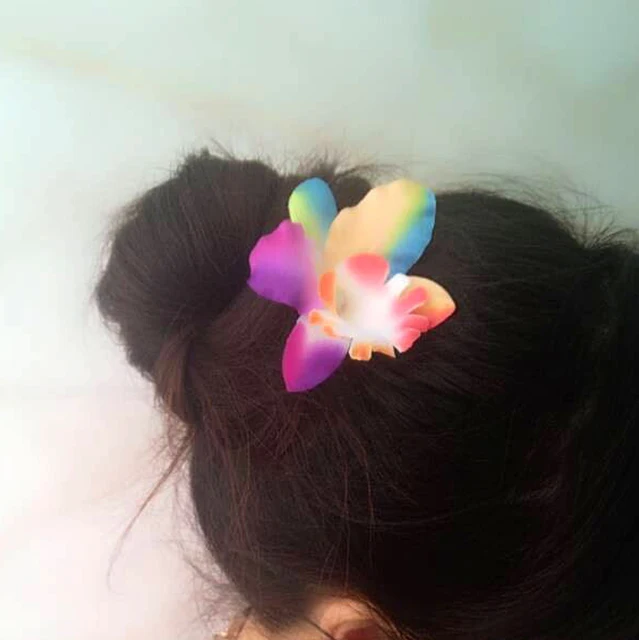Us 0 54 10 Off New Bridal Wedding Orchid Flower Hair Clip Barrette Women Girls Accessories 1pcs Multicolor In Hair Clips Pins From Beauty Health