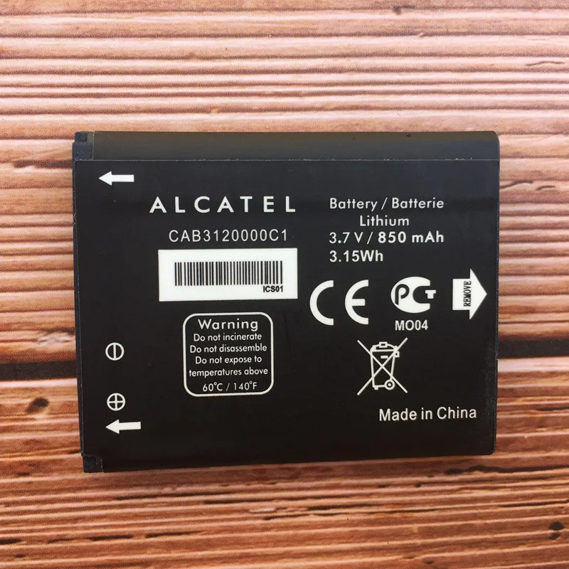 100% Высокое качество 850 мАч CAB3120000C1 CAB23A0000C1 батарея для Alcatel One Touch 385 510 602 710 710A 710D 768 806
