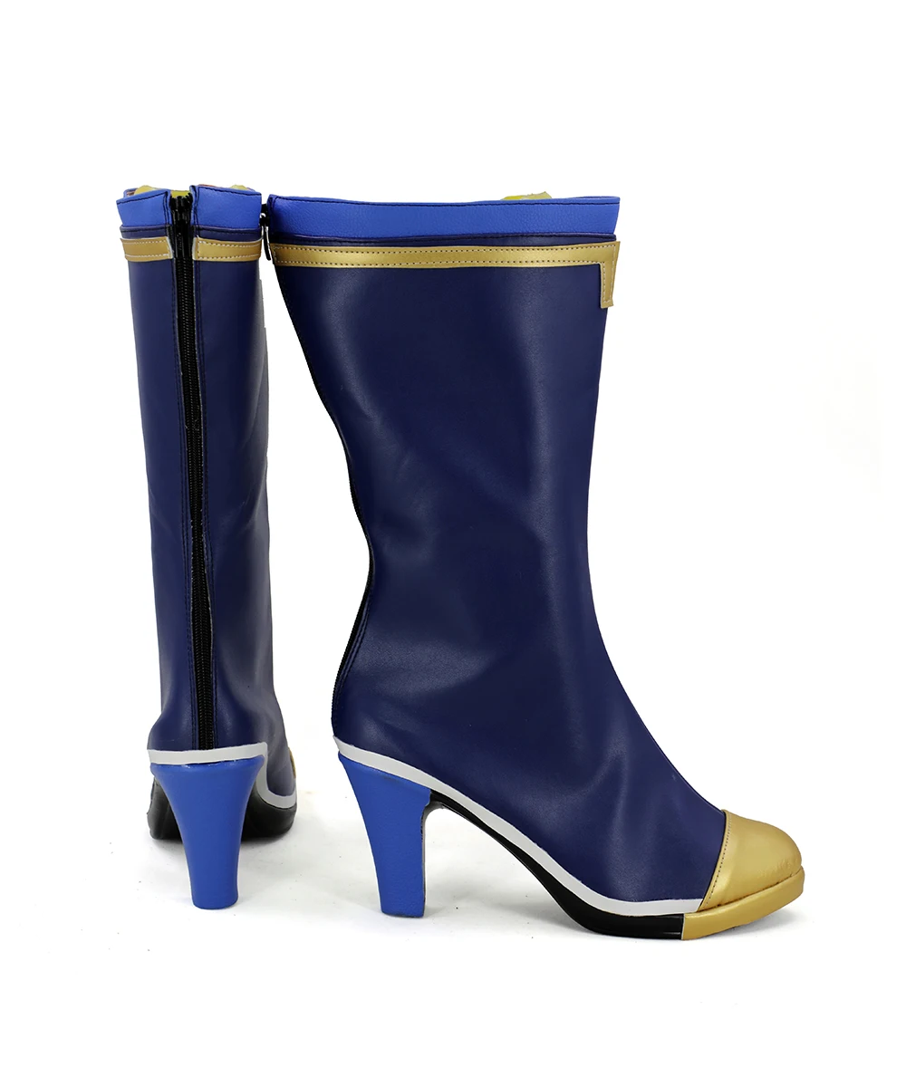 BLAZBLUE ES EMBRYO STORAGE Cosplay Boots Blue Shoes (4)