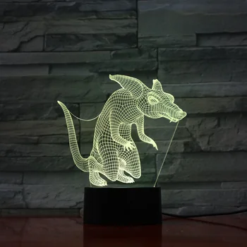 

Novelty 3D LED Night Light 7 Colors Light for Home Decoration Lamp Amazing Visualization Optical Illusion Luminaria de mesa
