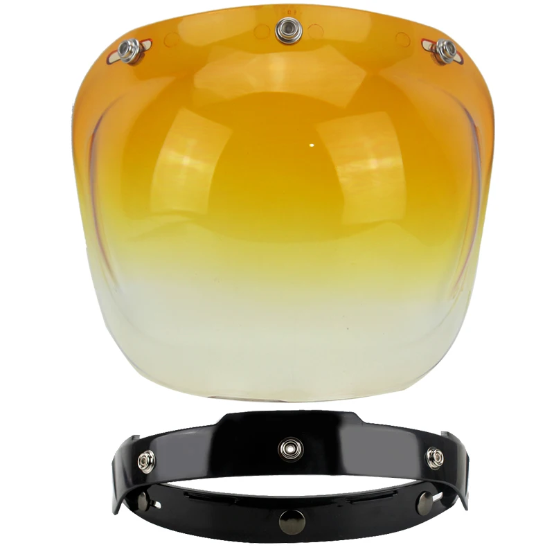 Высокое качество мотоциклетное лобовое стекло для винтажного шлема для стильного шлема в стиле jet шлем с пузырьковым козырьком Защита от УФ 400