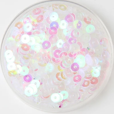 

50g 5mm Transparent AB Color Sequins PVC Round Bridal DIY Accessories Transparent AB New Arrival Confetti