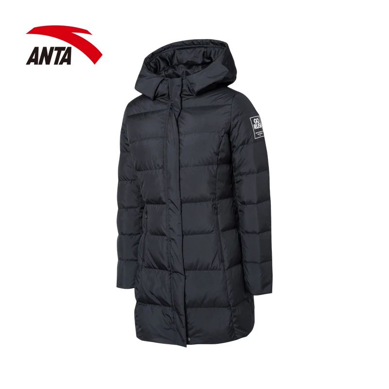 Anta Jacket Dress In Autumn And Winter In The Long Slim Movement Warm Cotton Padded Jacket