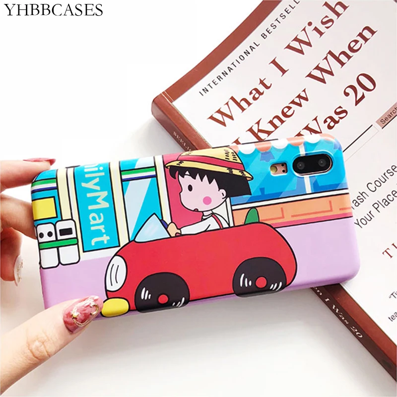 YHBBCASES Cute Maruko Phone Cover For Huawei P30 P20 Pro Soft Case Honor V20 Japan Cartoon Cases Mate 10 20 Nova3 |