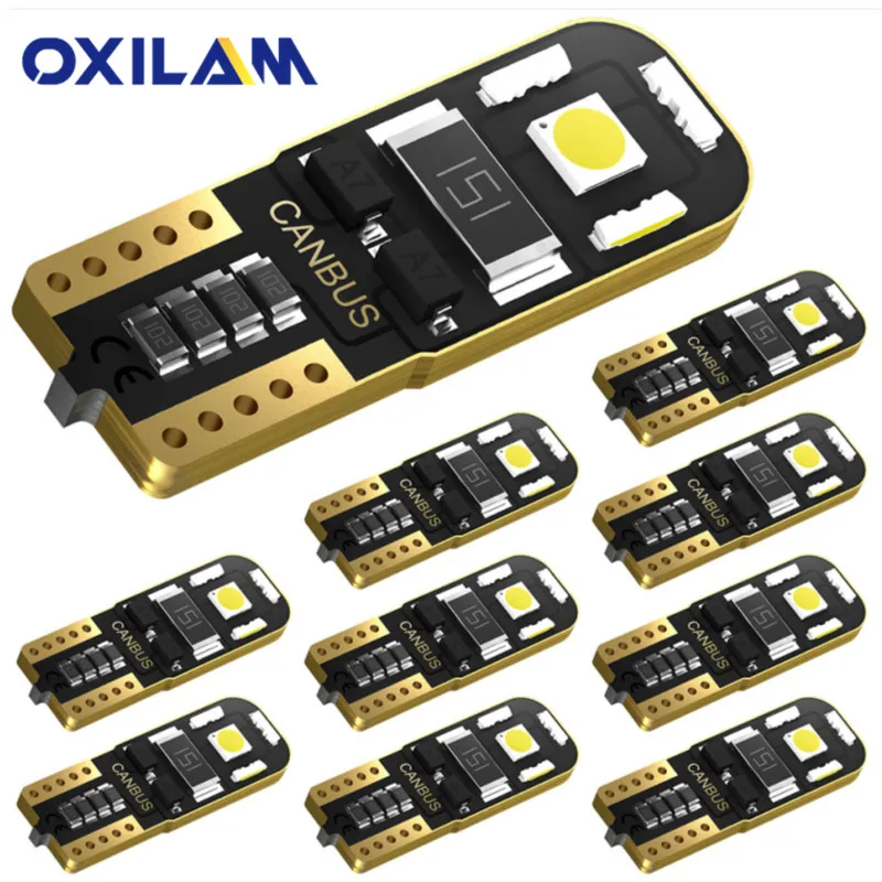 

OXILAM 10pcs T10 LED Signal Lamp W5W Clearance License Bulbs For Mercedes Benz W211 W221 W220 W163 W164 W203 C E SLK GLK CLS