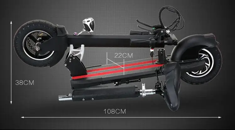 Perfect 2 wheels kick bike electric scooter mini folding range 50km for man or women electronic scooter free shipping 5