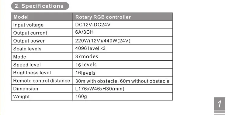 BC-350RF CV RGB светодиодный контроллер RF Беспроводная дистанционная ручка Поворотная переключатель RGB диммер 6A/CH* 3 выход для 5050 RGB светодиодный фонарь