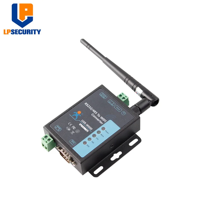 LPSECURITY USR-W600 последовательный RS232/RS485 к WI-FI конвертер, Беспроводной Серийный Сервер промышленного оборудования сторожевой