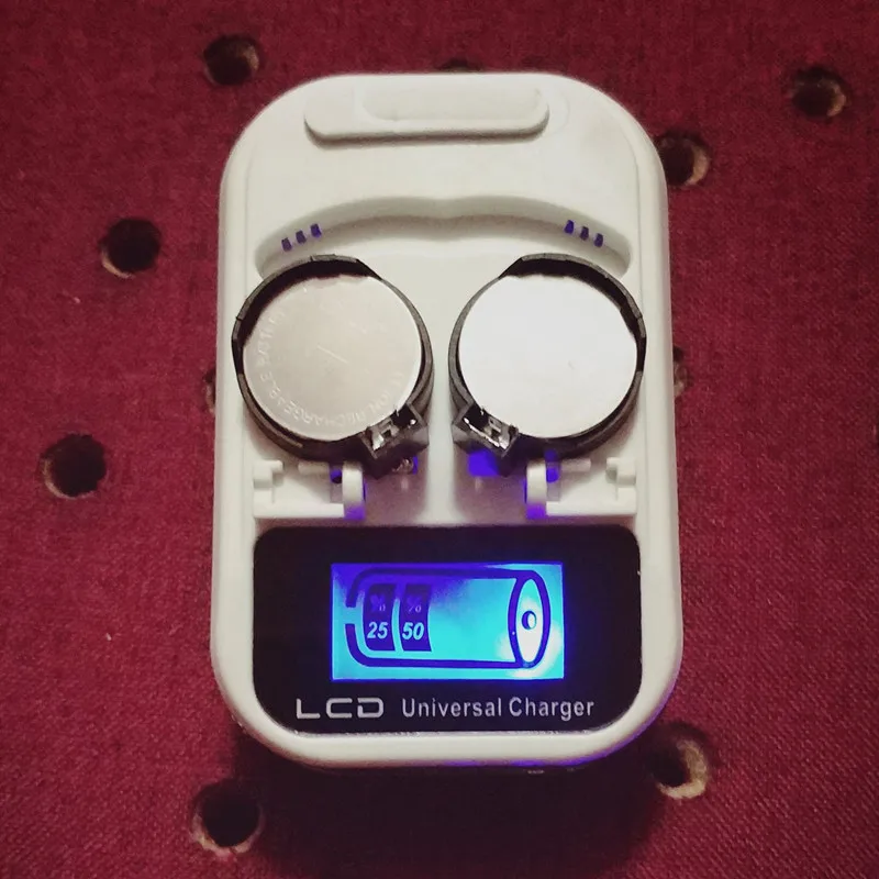 

High-quality USB interface charger, rechargeable LIR2032 LIR2025 LIR2016 3.6V button battery, LED rechargeable display