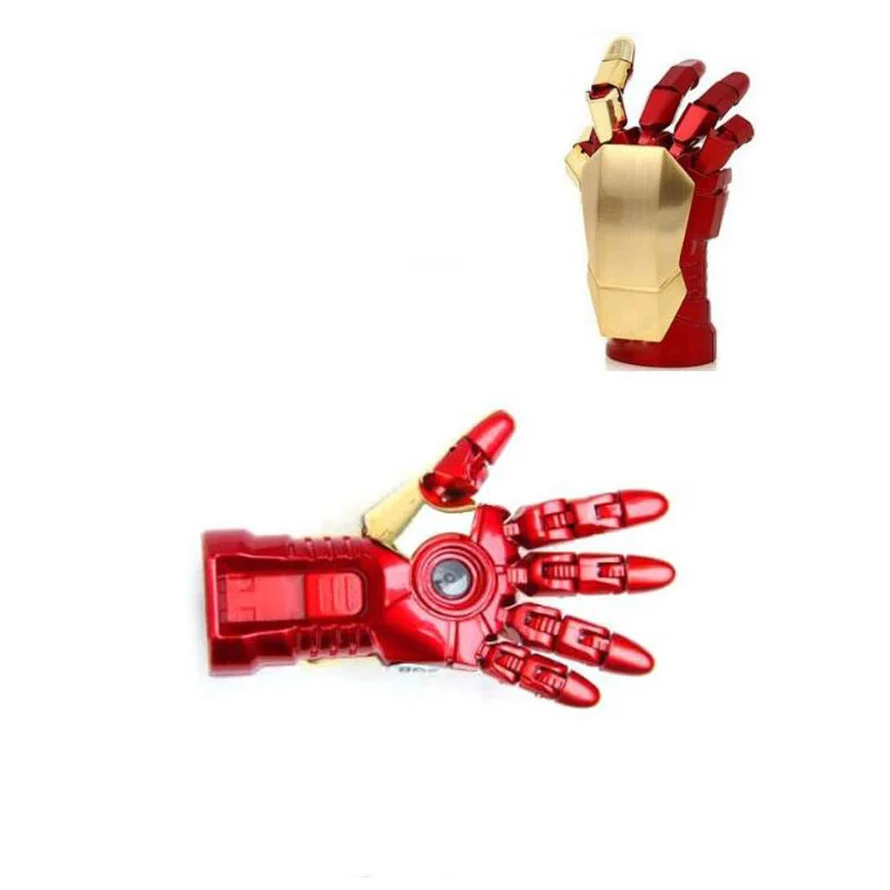 USB флеш накопитель Cool Iron Men' красный светодиодный 4 ГБ 8 16 32 64 ГБ|USB флэш-накопители|