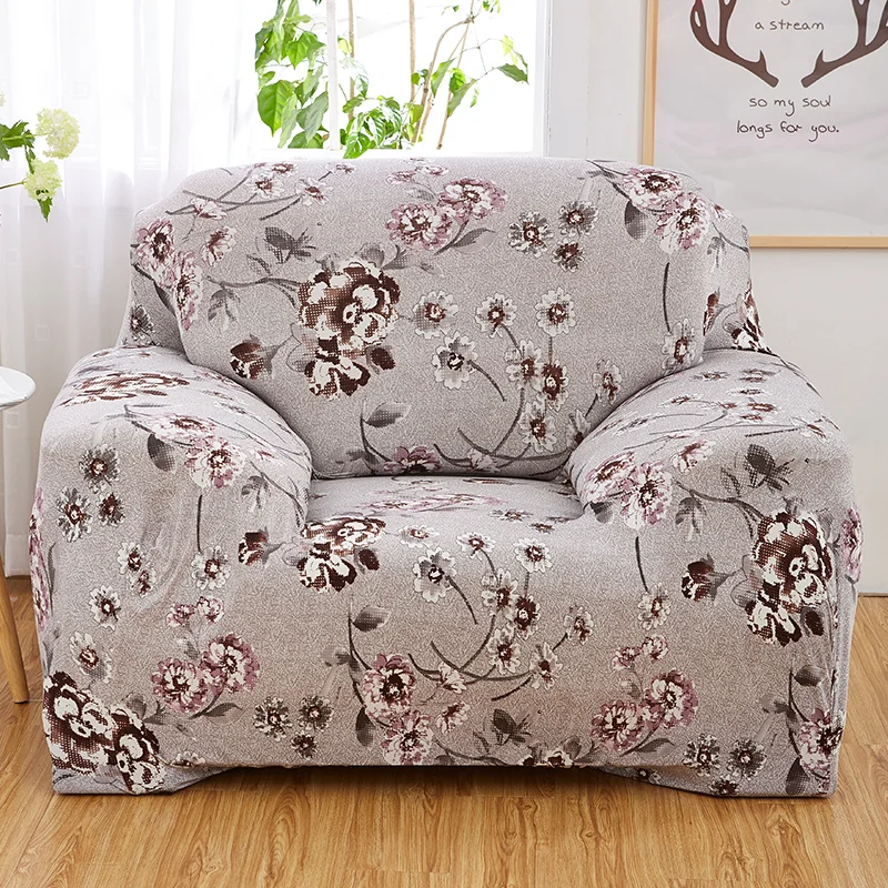 Универсальные эластичные чехлы для кресла, эластичные Чехлы, чехол для мебели для гостиной, протектор, цветочный узор, спандекс, 1 сиденье - Цвет: 13