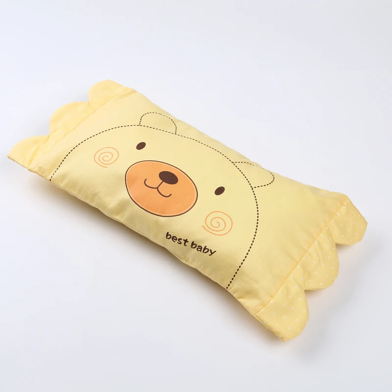Bebê Recém-nascido Travesseiro Infantil Adorável Urso Caráter Macio Retângulo Travesseiros Criança Algodão Pescoço Proteção Choro Salgueiro 0-4year 12 Travesseiro