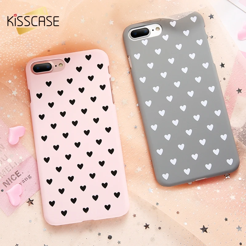 Kisscase рисунком Чехол для iPhone 6 6S Мода Жесткий Корпус 5 5S SE X 8 7 плюс fouda тонкий