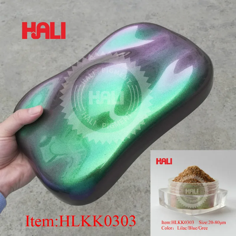 HLKK0321 10 г ПИГМЕНТ Хамелеон смещающий цвет порошок для ногтей многоцветный