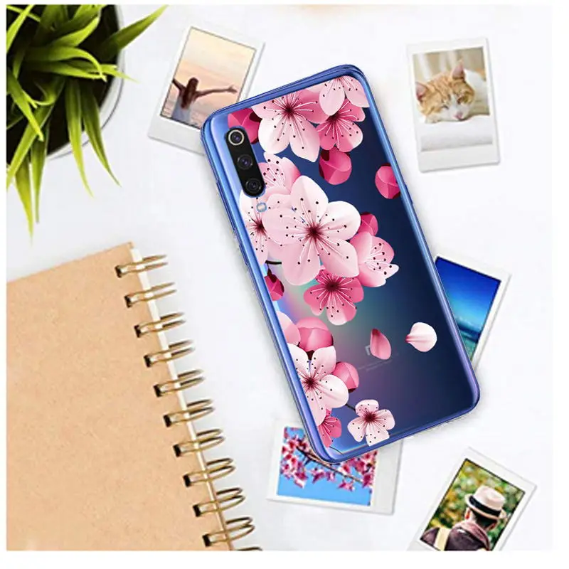 Slim Thin Patterned Clear Soft TPU Case Cover on sfor Xiaomi Mi 8 Lite 9 se Max 3 Mix 2S A1 A2 F1 Mix 3 6 Silicon Phone Fundas   (1)_