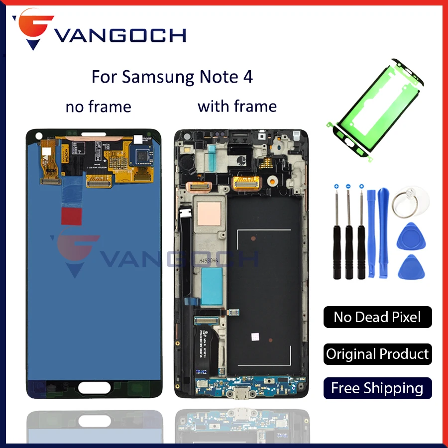 

Original LCD Screen for Samsung Galaxy Note 4 lcd N9100 N910F N910P N910C N910 LCD Digitizer Assembly Replacement Free Shipping