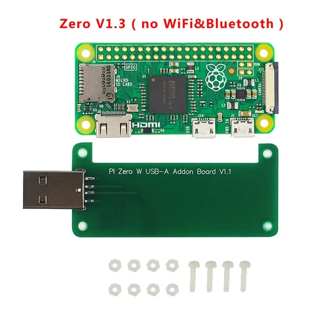 Новое поступление Raspberry Pi Zero BadUSB Addon плата USB-A разъем для Raspberry Pi Zero W/Raspberry Pi Zero 1,3 - Цвет: Kit B