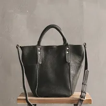 Сумки натуральная мягкая натуральная кожа сумка-мешок женская сумка-тоут брендовые сумки через плечо женская высококачественная черная сумка-мессенджер Женская