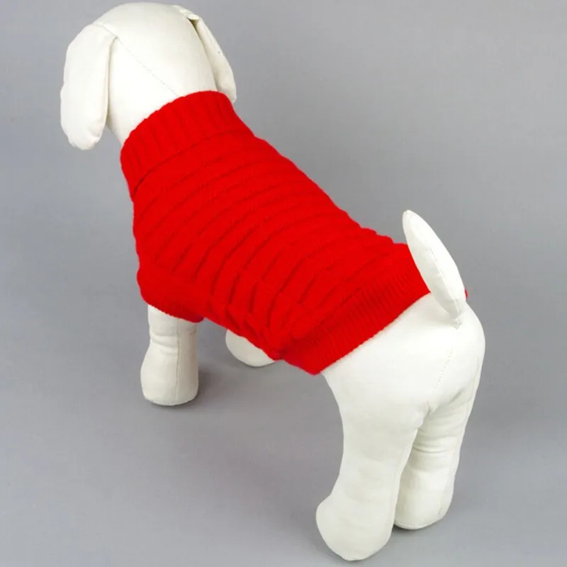 Собака зимняя одежда для щенков чихуахуа, собак пальто зимний шерстяной свитер для питомца; трикотажная одежда для собак roupas para cachorro