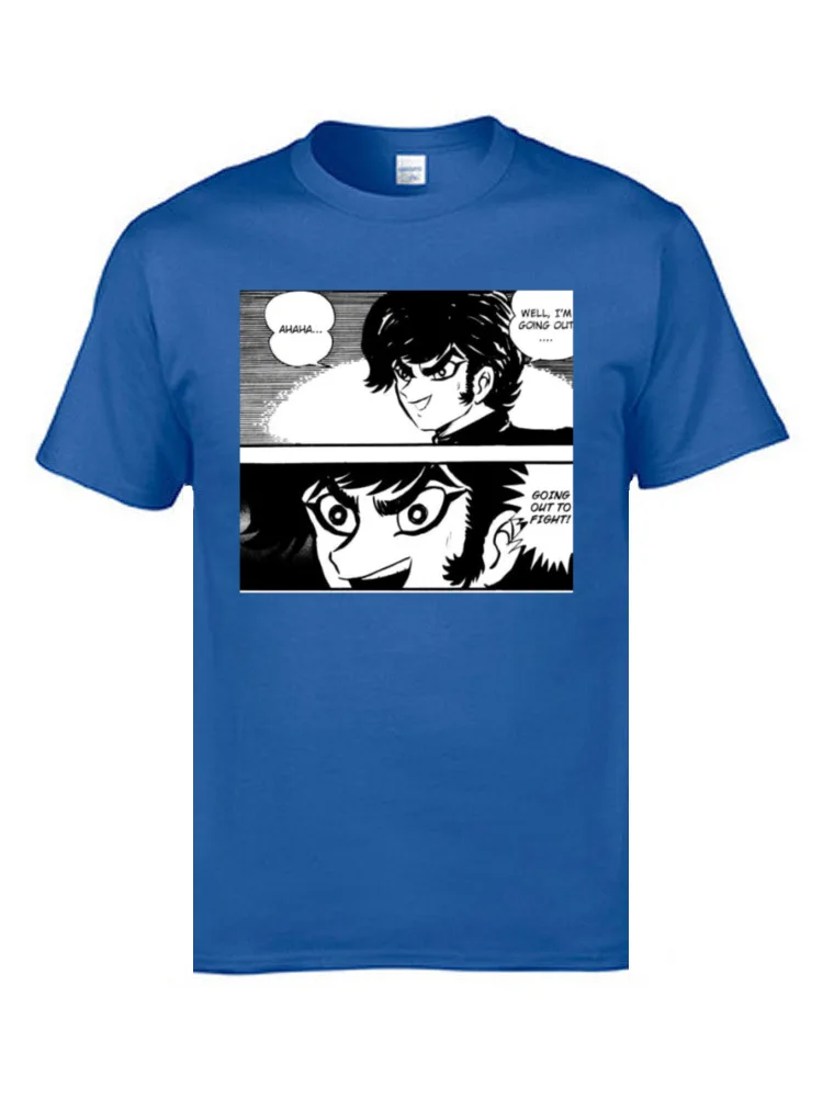 Футболки Devilman с рисунком манги для молодых людей топы и футболки из 100% хлопка