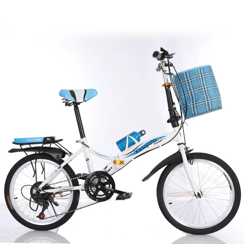 Складной велосипед, 20 дюймов, амортизационная сетка для переключения скоростей, дисковый тормоз, для взрослых, для мужчин и женщин, ультра-светильник, для студентов, портативный, маленький велосипед