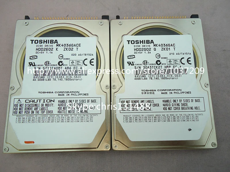 Новый Диск Tosh MK4036GAC MK4036GACE HDD2E02 2G02 DC + 5V 1.3A/1.1A 40GB 8455MB для mercedes car HDD навигационные