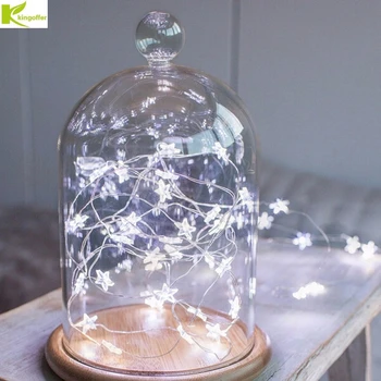 

30 LED Star Copper Wire String Lights Garland Fairy Lights Christmas Wedding decoration Lights Battery Operated twinkle lamp