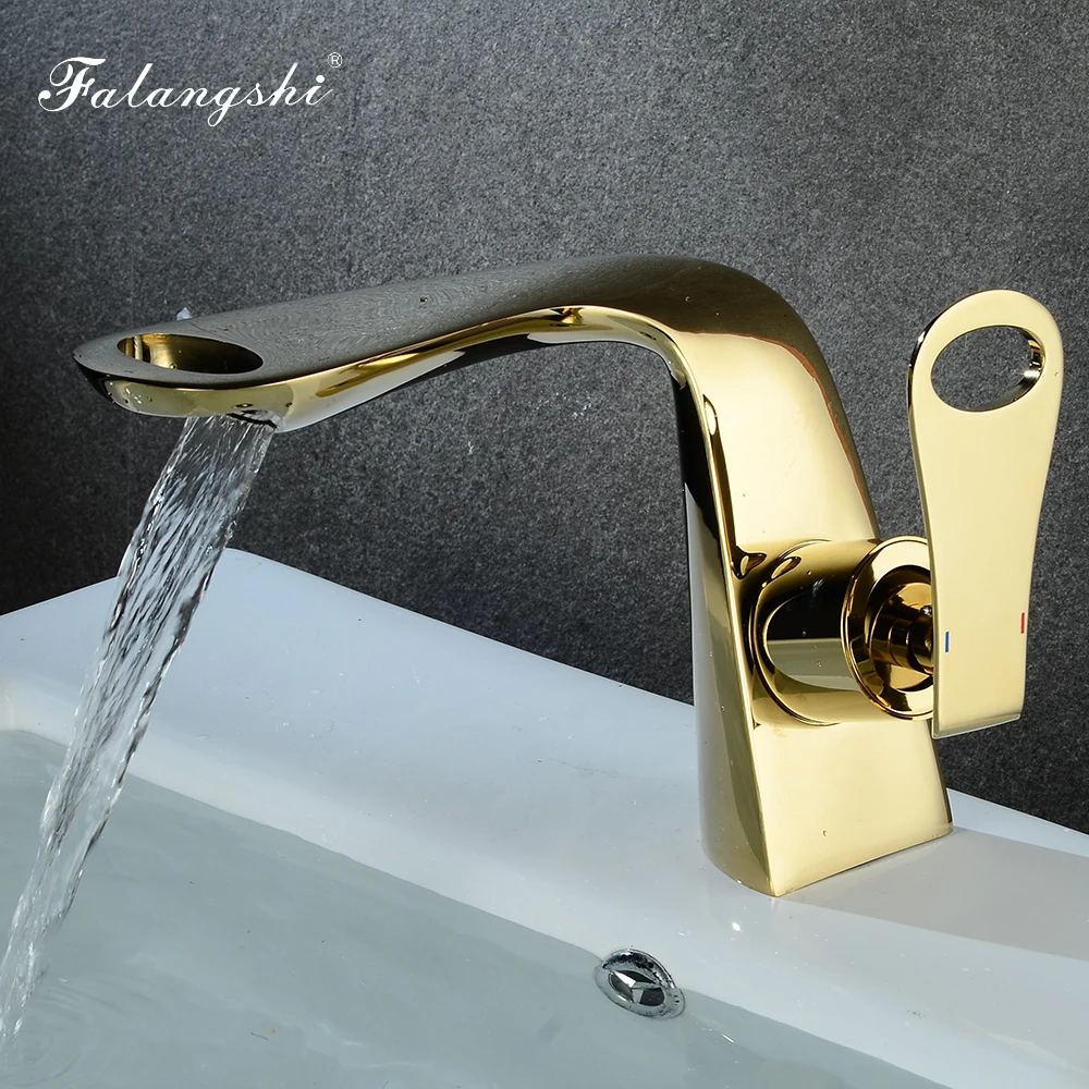 Bathroom Faucet Basin Mixer Gold Color Hot and Cold Luxury Washbasin Taps Vintage Sink Mixer Crane WB1003 Bathroom Faucet Basin Mixer Gold Color Hot and Cold Luxury Washbasin Taps Vintage Sink Mixer Crane WB1003