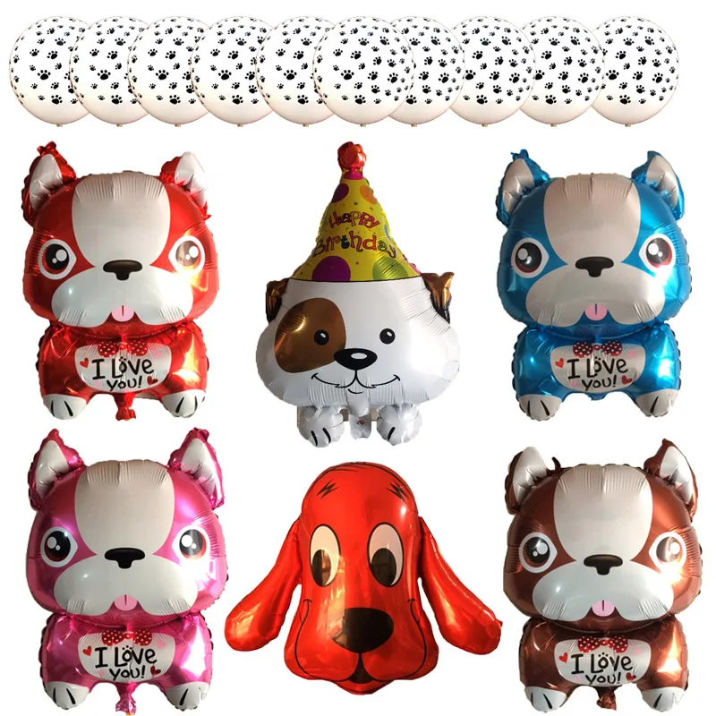

Free Shipping 10pcs/lot Dog Feet Latex Balloons Children's Day Birthday Party Decoration Bulldog Balloons Wholesale