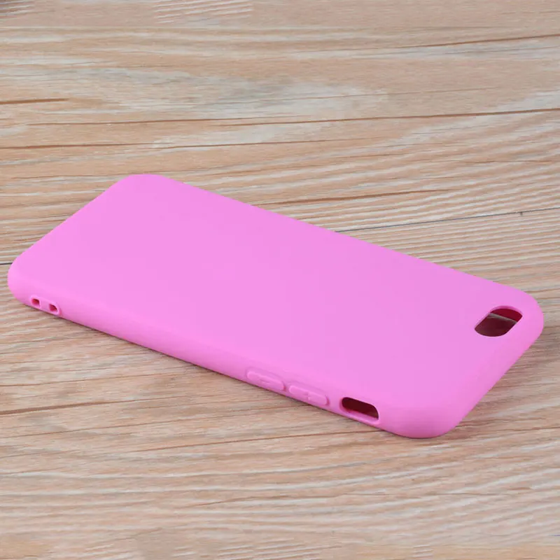 Матовый чехол для iPhone 6 6S карамельные цвета мягкий термополиуретановый материал