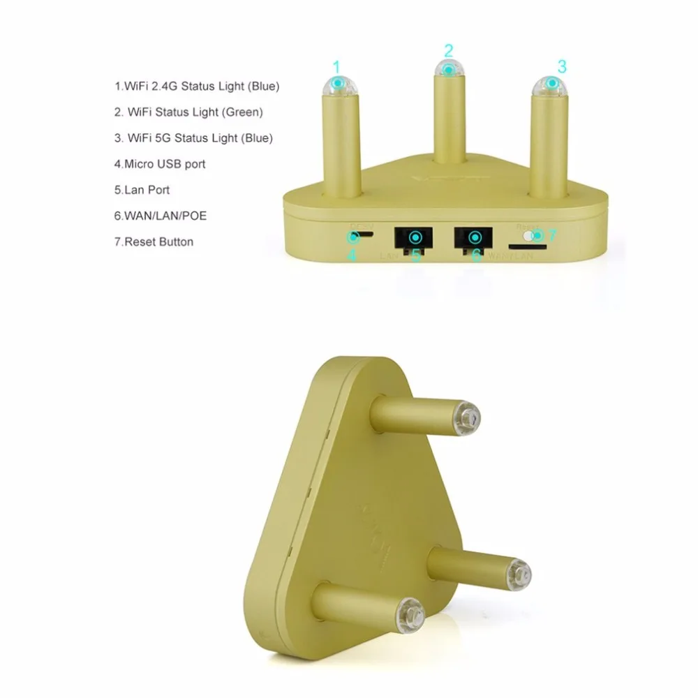 

VONETS 2.4G 300Mbps + 5G 450Mbps Dual Band Wifi Router WiFi Signal Booster with Wide 500Meters wifi Signal Coverage